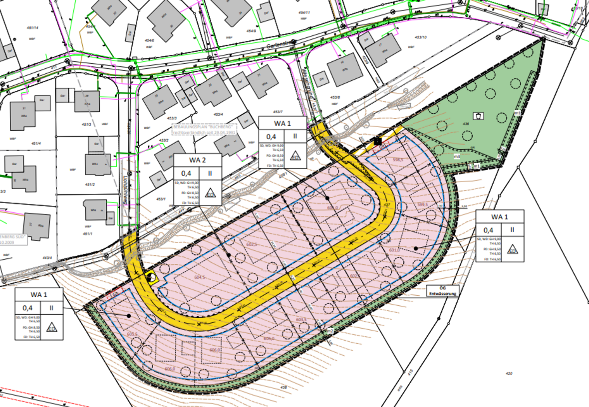 Lageplan freie Bauplätze in Neresheim-Ohmenheim